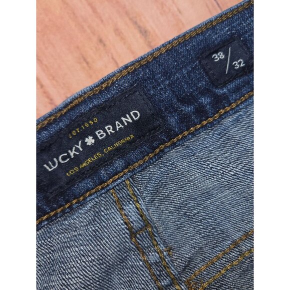 Lucky Brand Mens 121 Slim Fit Jeans 38x30 Blue Denim - Picture 4 of 10